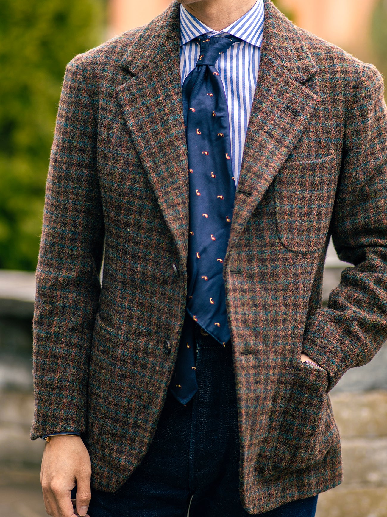 Sartoria Dalcuore Bespoke Single-Breasted Tweed Jacket