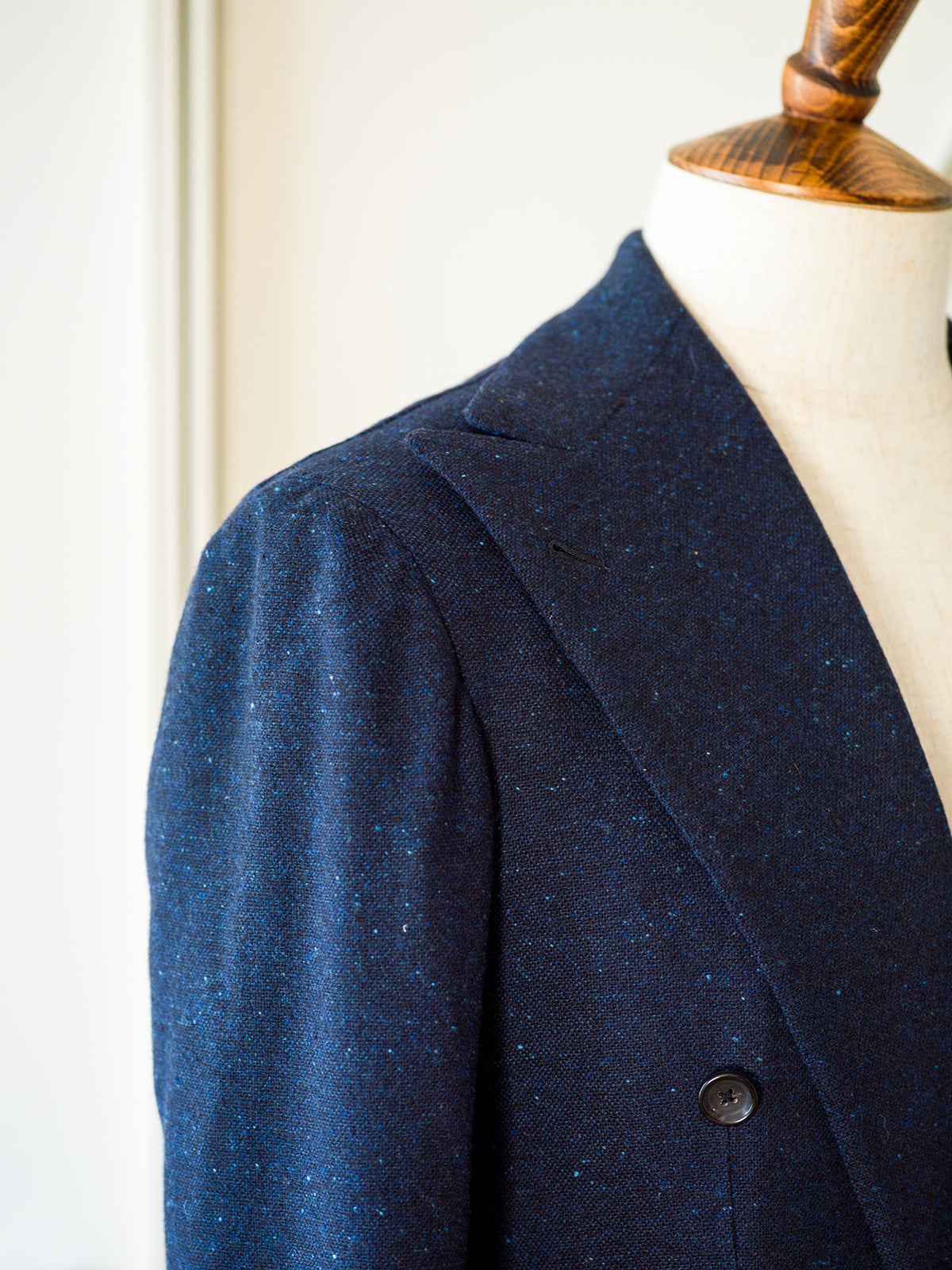 Dalcuore Bespoke Navy Donegal Tweed Suit