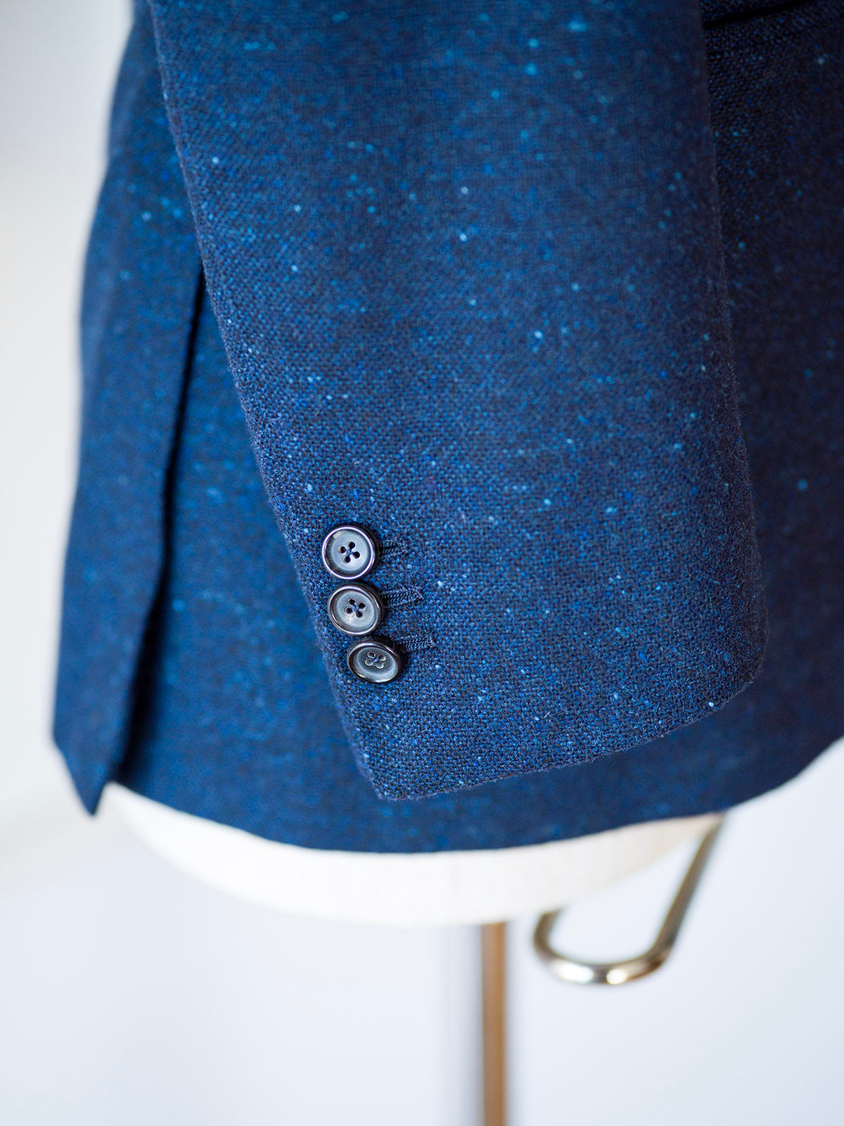 Dalcuore Bespoke Navy Donegal Tweed Suit